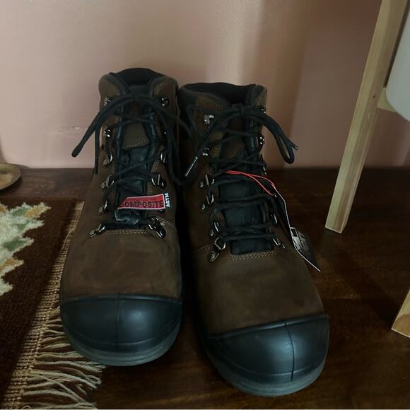 Rocky 5” Work Smart Composite Toe Hiker Boots Brown Leather NWT Women’s Size 10 - Picture 3 of 8